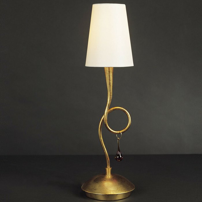 Настольная лампа Mantra "Paola Painted Gold"