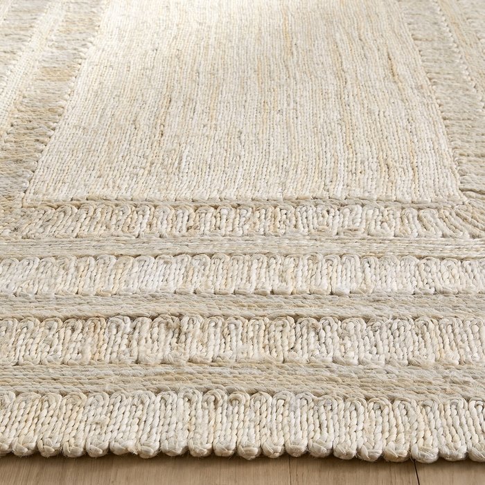 Ковер плетеный из джута Deepti 160x230 белого цвета - купить Ковры по цене 42011.0 Ковер плетеный из джута Deepti 160x230 белого цвета - купить Ковры по цене 42011.0
