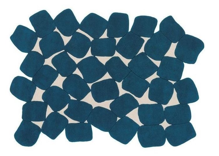 Ковер Sweets синего цвета 150x200