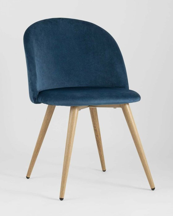 Стул Лион синего цвета - купить Обеденные стулья по цене 4990.0