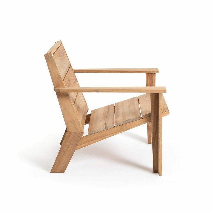 Кресло для сада из акации Rphir бежевого цвета - лучшие Садовые кресла в INMYROOM