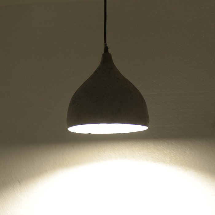 Подвесной светильник с плафоном из бетона - купить Подвесные светильники по цене 4980.0