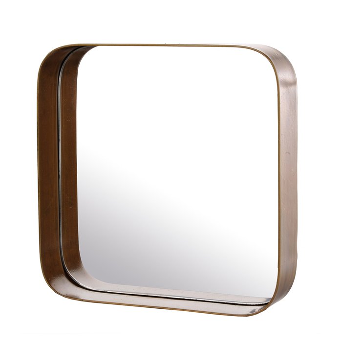 Набор из трех зеркал Edge squares с квадратной металлической рамой - лучшие Настенные зеркала в INMYROOM