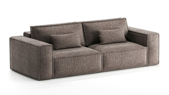 Прямой диван-кровать Terra коричневого цвета