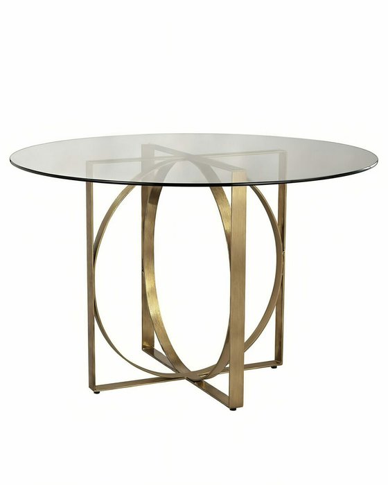 Обеденный стол Трой из металла и стекла - купить Обеденные столы по цене 45045.0