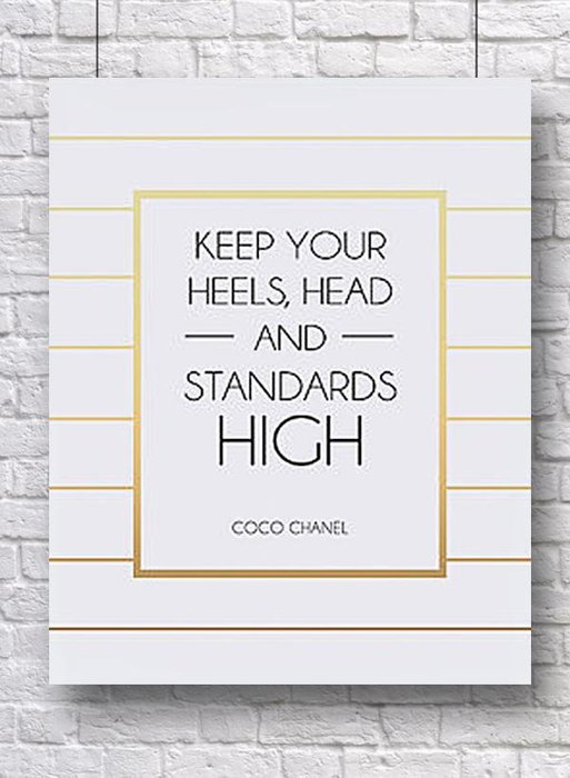 Постер "Keep your heels" А4 - купить Принты по цене 3000.0