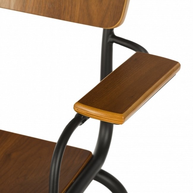 Стул Mies коричневого цветас подлокотниками - лучшие Обеденные стулья в INMYROOM