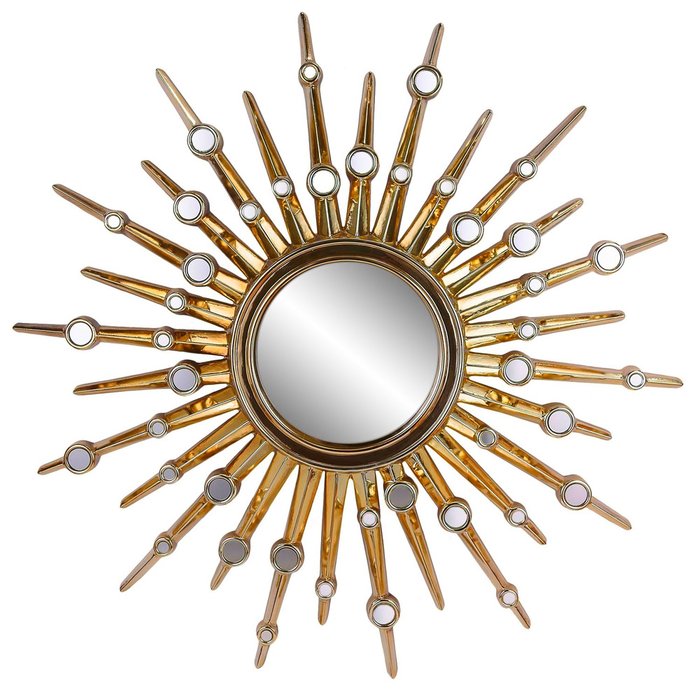 Настенное Зеркало-солнце Nova Gold Plating  