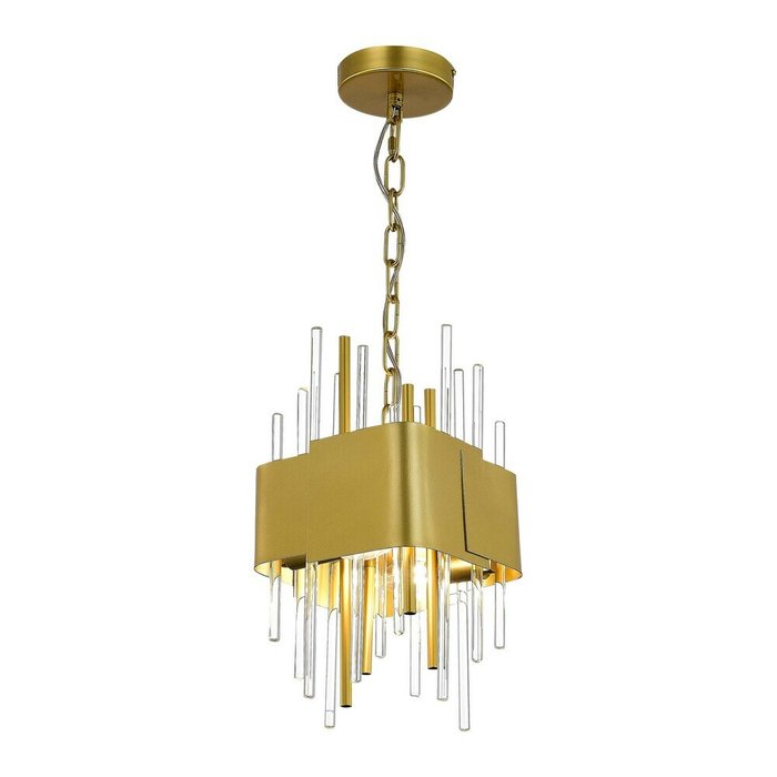 Подвесной светильник Olvera  золотого цвета - лучшие Подвесные светильники в INMYROOM