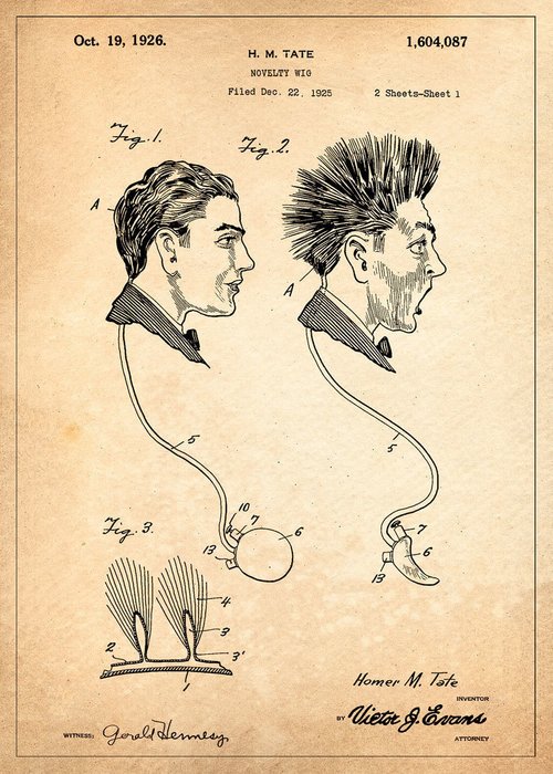 Репродукция картины на холсте Французский парик 