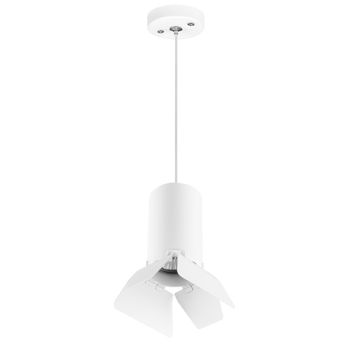 Подвесной светильник Rullo из металла белого цвета