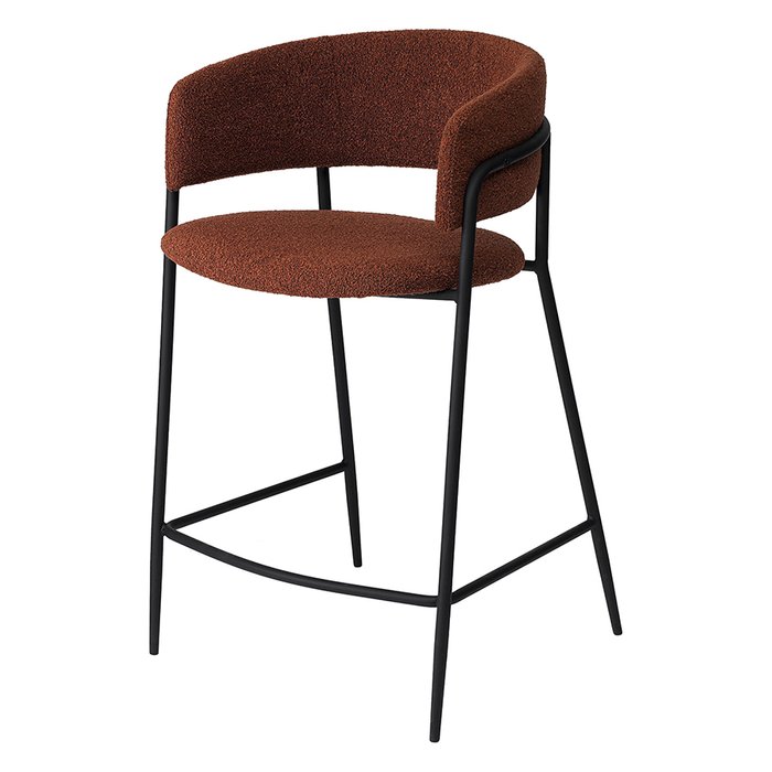 Полубарный стул Helning терракотового цвета
