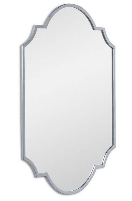 Настенное зеркало Svart в раме серебряного цвета - купить Настенные зеркала по цене 19200.0