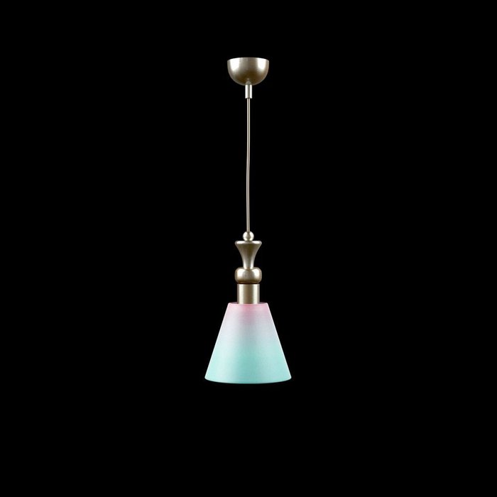 Подвесной светильник Modern с розово-голубым абажуром  - купить Подвесные светильники по цене 1900.0