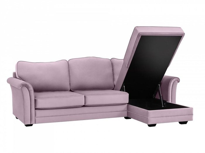Угловой диван-кровать Sydney лилового цвета - лучшие Угловые диваны в INMYROOM