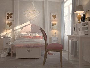 Кровать в стиле Прованс Adelina 160Х200 - купить Кровати для спальни по цене 58759.0