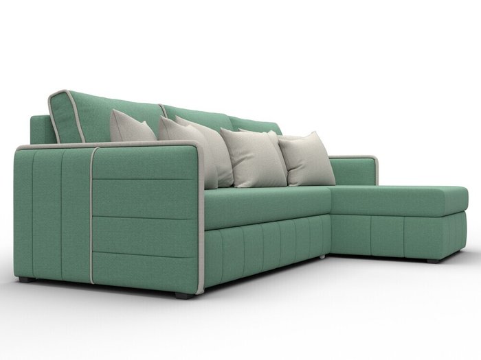 Угловой диван-кровать Лига-078 зеленого цвета правый - лучшие Угловые диваны в INMYROOM Угловой диван-кровать Лига-078 зеленого цвета правый - лучшие Угловые диваны в INMYROOM
