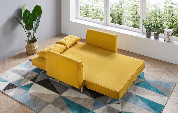 Диван-кровать Charm желтого цвета - купить Прямые диваны по цене 59867.0