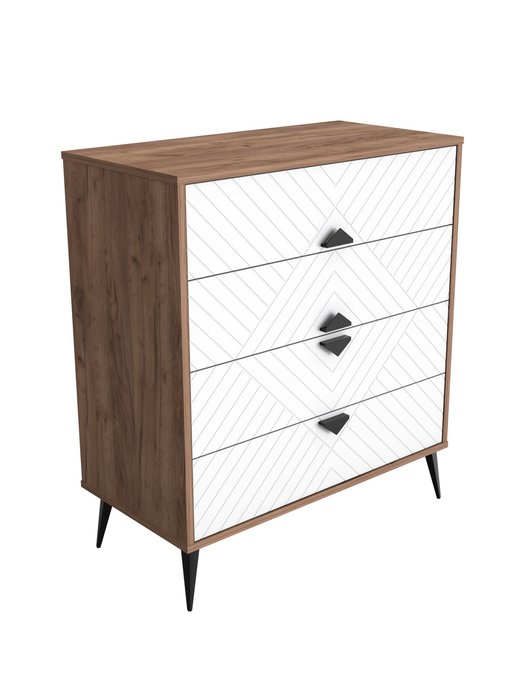 Комод Астрид АР-02 цвет дуб крафт табачный/бланж - лучшие Комоды в INMYROOM