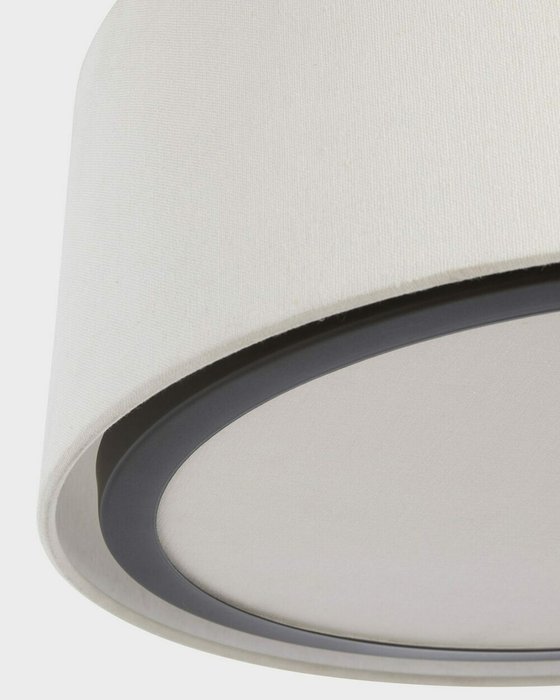 Потолочный светильник Флемиш бело-черного цвета - лучшие Потолочные светильники в INMYROOM
