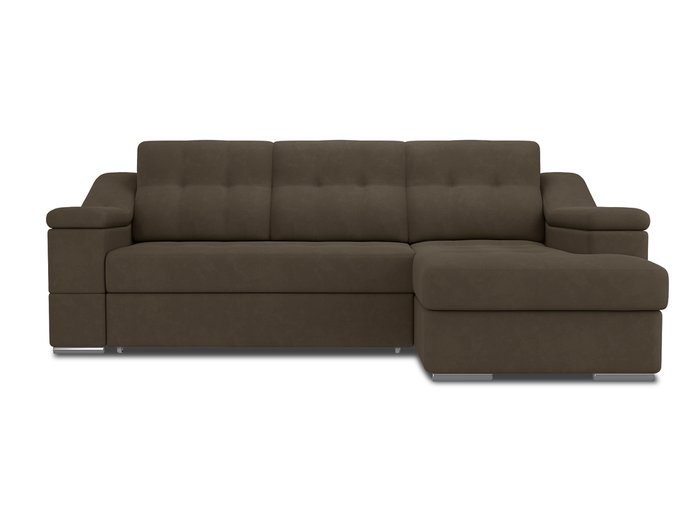 Угловой диван-кровать Liverpol темно-коричневого цвета