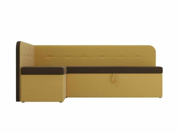 Угловой диван-кровать Форест желто-коричневого цвета левый угол - купить Угловые диваны по цене 40999.0