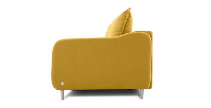 Прямой диван-кровать Бьёрг желтого цвета - лучшие Прямые диваны в INMYROOM