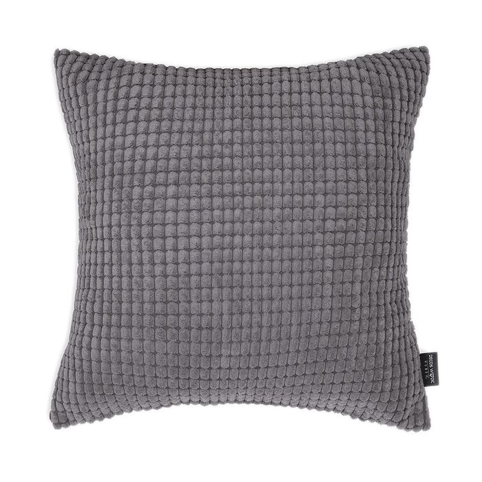 Декоративная подушка Civic Stone серого цвета 