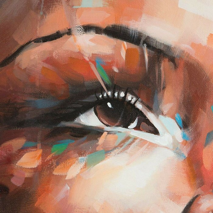 Полотно SEMANA 100 x 3,5 x 100 cm лицо - лучшие Картины в INMYROOM