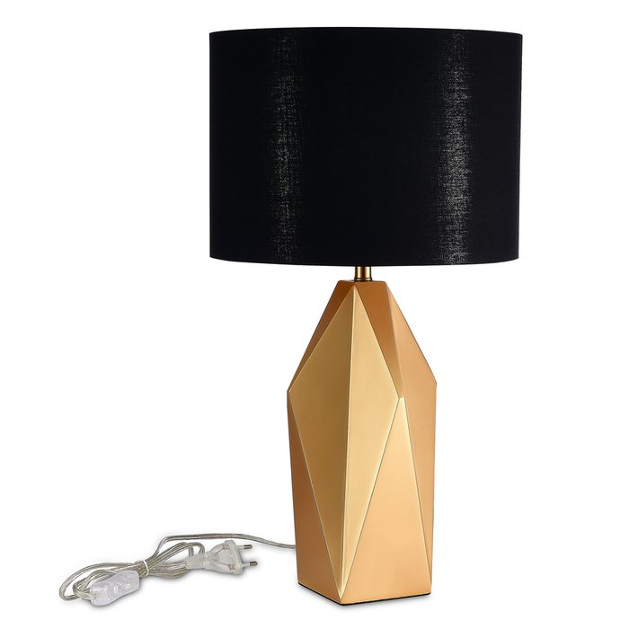 Настольная лампа Marioni черно-золотого цвета - купить Настольные лампы по цене 14480.0