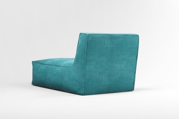 Лежак Quadro Лазурного цвета - лучшие Бескаркасная мебель в INMYROOM
