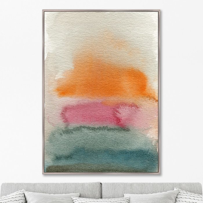 Репродукция картины на холсте Sunset over the sea