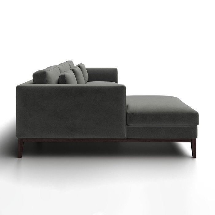 Угловой модульный диван Italy taper серого цвета - лучшие Угловые диваны в INMYROOM