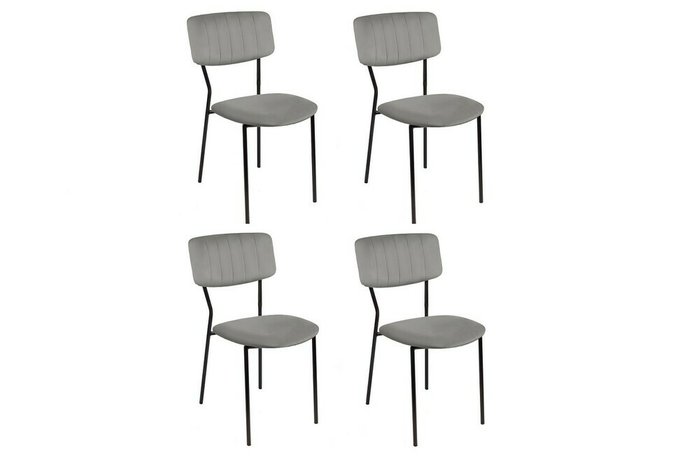 Комплект стульев Бонд темно-серого цвета