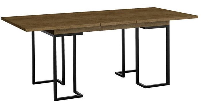 Стол раскладной обеденный Loft коричневого цвета - лучшие Обеденные столы в INMYROOM