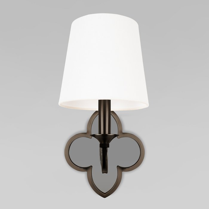 Бра Silence 10303W/B Copper black (ткань, цвет белый) - лучшие Бра и настенные светильники в INMYROOM