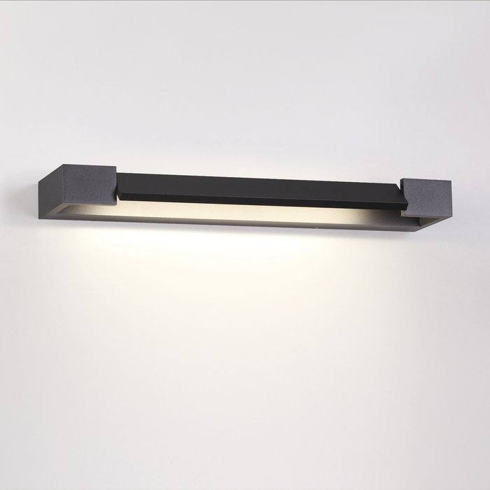 Настенный светодиодный светильник Arno L черного цвета