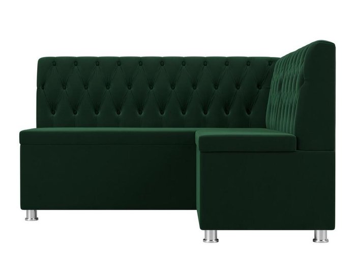 Кухонный угловой диван Мирта зеленого цвета правый угол - купить Угловые диваны по цене 38999.0