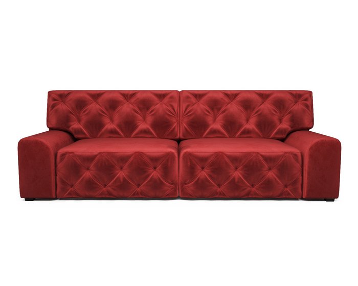Прямой диван-кровать Милан красного цвета - лучшие Прямые диваны в INMYROOM