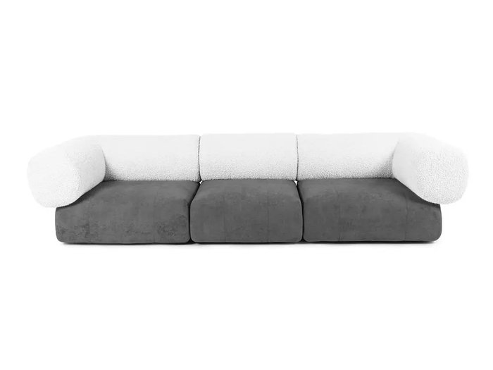 Модульный диван Trevi серо-белого цвета - купить Прямые диваны по цене 185610.0