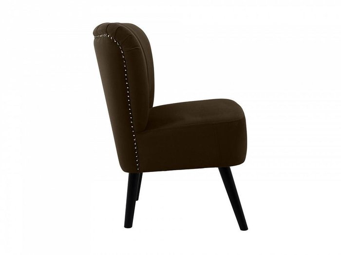 Кресло Barbara темно-коричневого цвета - лучшие Интерьерные кресла в INMYROOM