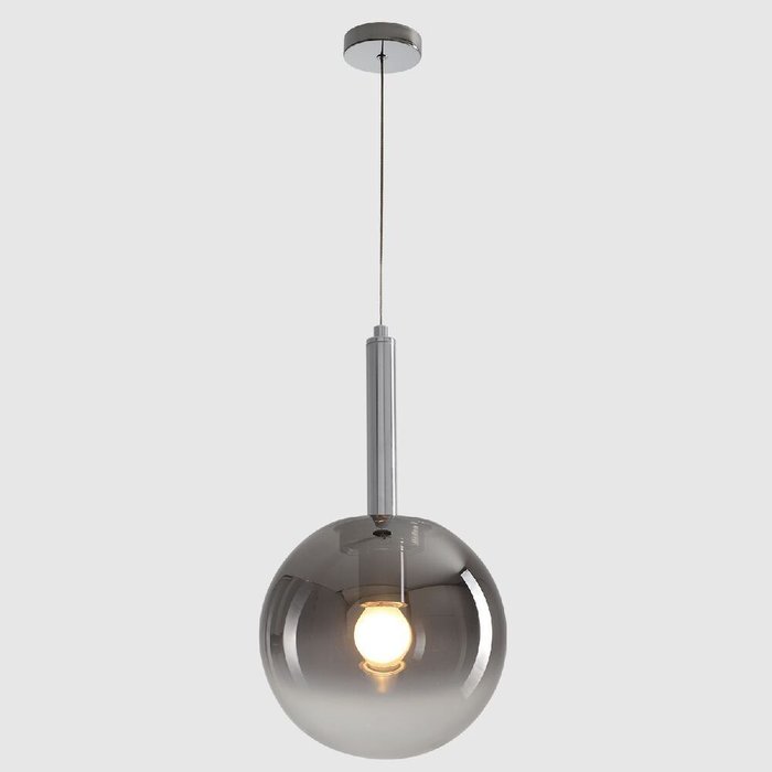 Подвесной светильник ECLIPSE SP1 D200 CHROME (стекло, цвет дымчатый) - купить Подвесные светильники по цене 6900.0 Подвесной светильник ECLIPSE SP1 D200 CHROME (стекло, цвет дымчатый) - купить Подвесные светильники по цене 6900.0