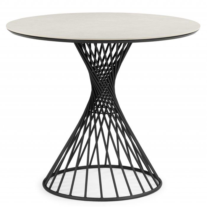 Обеденный стол Вивиен 90 светло-серого цвета Обеденный стол Вивиен 90 светло-серого цвета