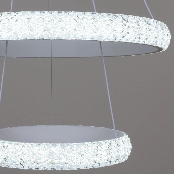 Подвесная люстра 01357-0.4-600+400 (акрил, цвет прозрачный) - купить Подвесные люстры по цене 11150 Подвесная люстра 01357-0.4-600+400 (акрил, цвет прозрачный) - купить Подвесные люстры по цене 11150