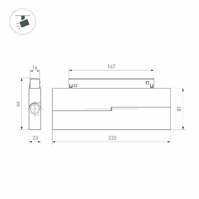 Трековый магнитный светильник Arlight MAG-ORIENT-DOTS-FOLD-S230-12W Warm3000 (BK, 30 deg, 48V) 042014 - купить Трековые светильники по цене 11061.0 Трековый магнитный светильник Arlight MAG-ORIENT-DOTS-FOLD-S230-12W Warm3000 (BK, 30 deg, 48V) 042014 - купить Трековые светильники по цене 11061.0