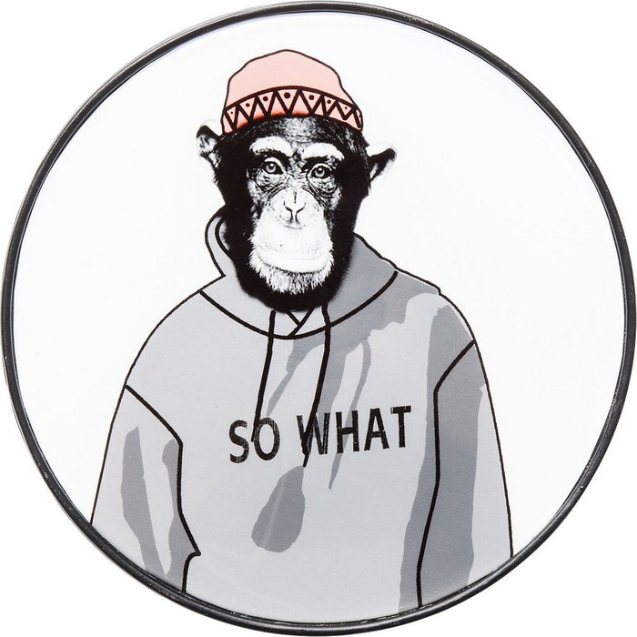 Вешалка настенная Gangster Monkey белого цвета Вешалка настенная Gangster Monkey белого цвета