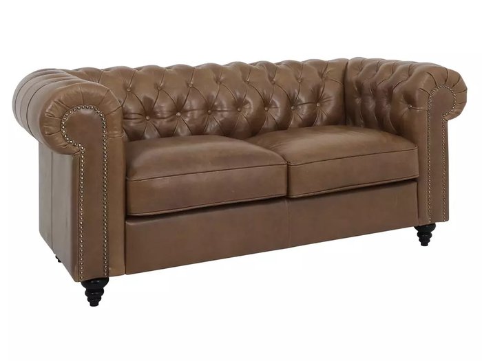 Диван Chester Classic коричневого цвета - купить Прямые диваны по цене 266940.0