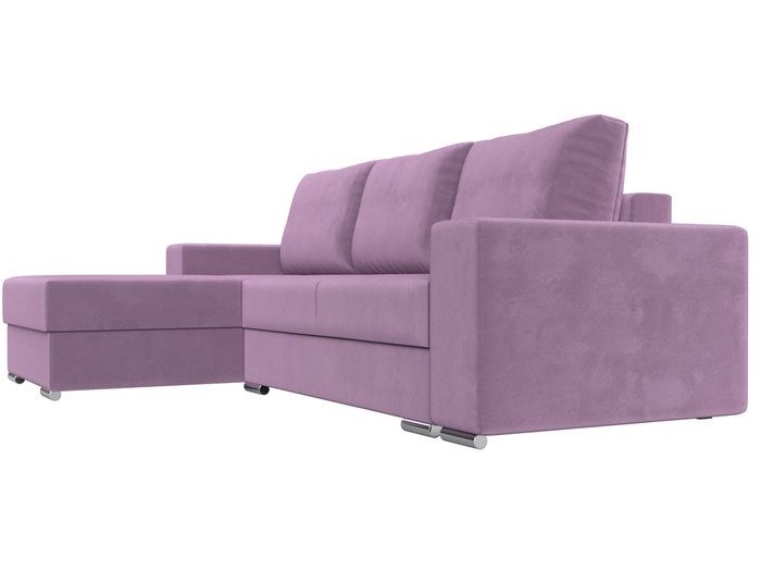 Угловой диван-кровать Дрезден сиреневого цвета левый угол - лучшие Угловые диваны в INMYROOM