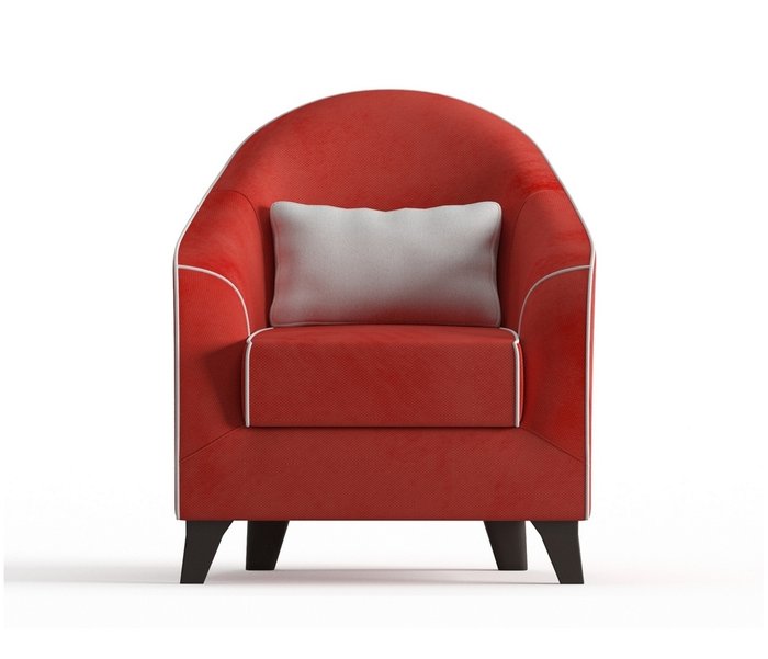 Кресло Бемоль в обивке из велюра оранжевого цвета - купить Интерьерные кресла по цене 12490.0