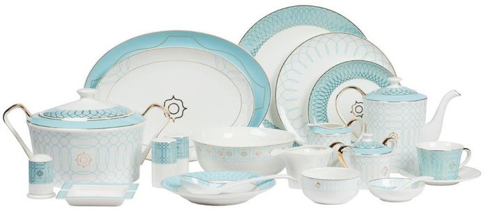 Столовый сервиз Turquoise Veil на 6 персон (67 предметов) 